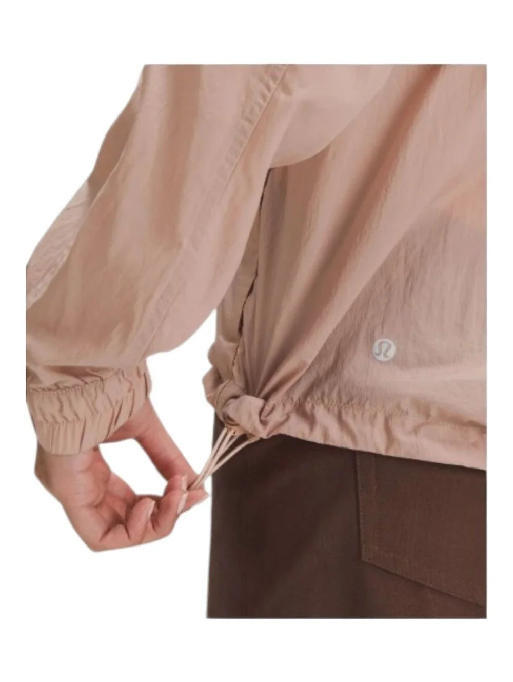 Lululemon Hood Lite Jacket NWT Size 10 Dusty Rose Packable into Belt Bag